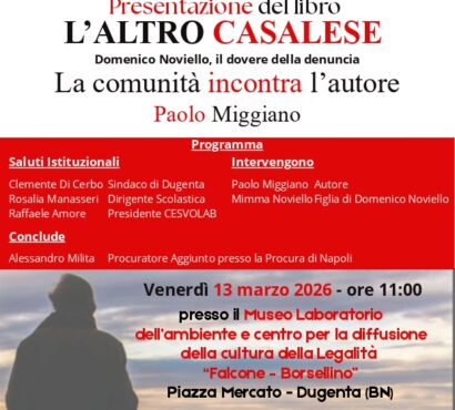 Presentazione del libro “L’Altro Casalese” – 13 marzo Dugenta