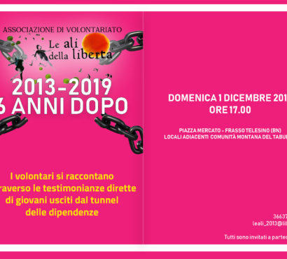 A Frasso Telesino l’evento per celebrare i 6 anni dell’associazione “Le Ali della Libertà”