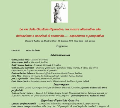 Le vie della Giustizia Riparativa, tra misure alternative alla detenzione e sanzioni di comunità. Esperienze e prospettive