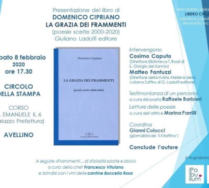Presentazione del libro “La grazia dei frammenti”