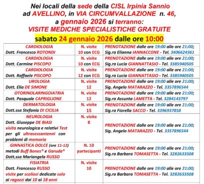 Le mani sui cuori APS – Visite mediche specialistiche gratuite