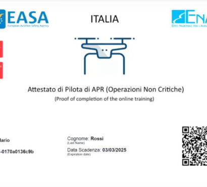 Percorso di preparazione per il Completamento della prova di addestramento Online del Certificato di Pilota UAS per Categoria OPEN A1-A3