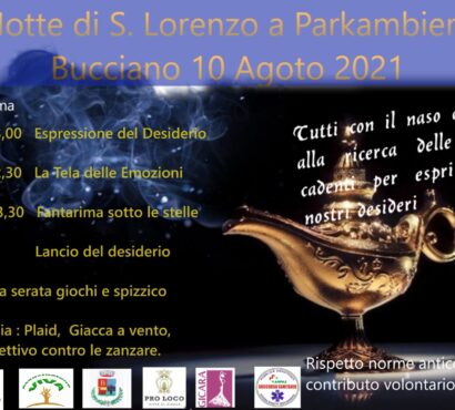 La notte di San Lorenzo al Parkambiente di Bucciano