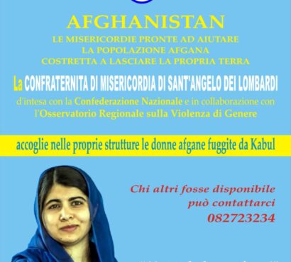 La Confraternita di Misericordia di Sant’Angelo dei Lombardi accoglie le donne afgane fuggite da Kabul