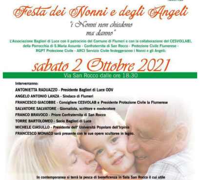 “I nonni non chiedono ma danno” – Associazione Bagliori di Luce di Flumeri (AV)