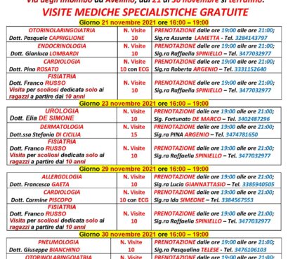 Le Mani sui Cuori – Visite Specialistiche Gratuite
