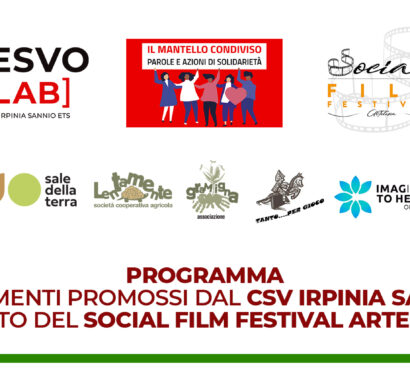 Gli appuntamenti del CSV Irpinia Sannio Ets nell’ambito del Social Film Fest
