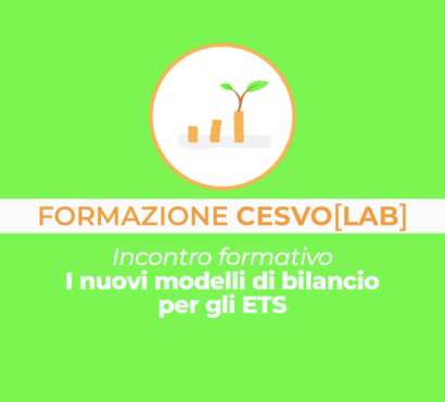 Formazione CSV. Incontro formativo sui nuovi modelli di bilancio per gli ETS