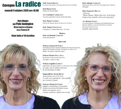 Convegno La Radice – 9 ottobre 2026 ore 10.00