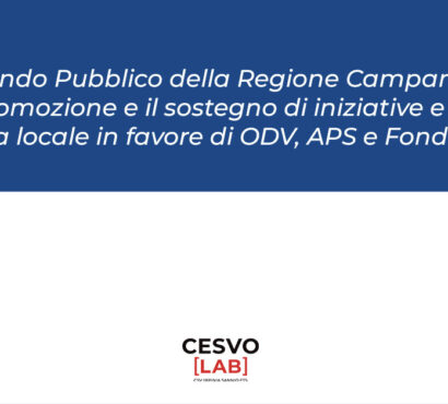 Bando regionale per ODV, APS e Fondazioni Ets: c’è la proroga