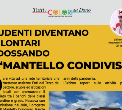Parlano di noi! “Tutti i colori del dono” dedica un articolo a “Il Mantello Condiviso”