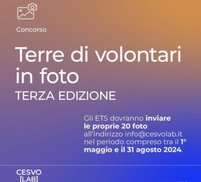 Concorso fotografico  “Terre di Volontari in foto”