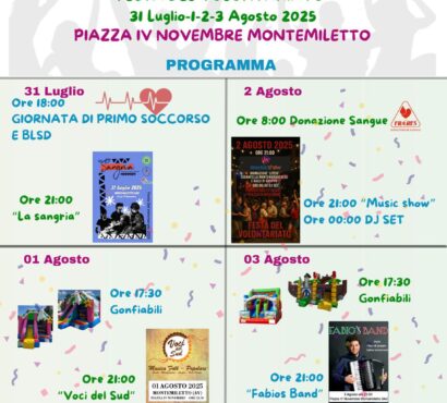 PA Montemiletto “Italo Capobianco” chiama, la comunità risponde: torna la Festa del Volontariato!