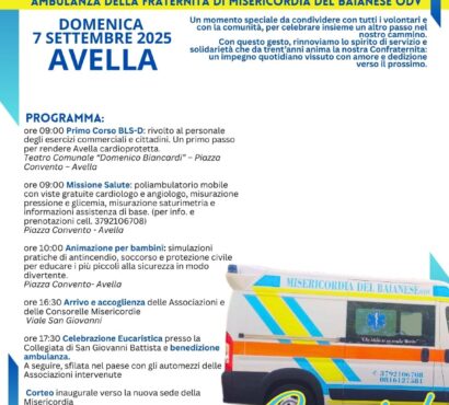 Misericordia del Baianese – Inaugurazione nuova sede e benedizione ambulanza