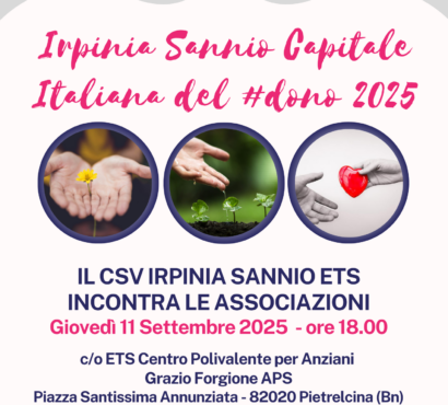 Il CSV Irpinia Sannio ETS incontra le associazioni