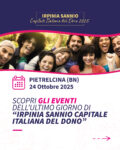 Programma del 24 Ottobre a Pietrelcina