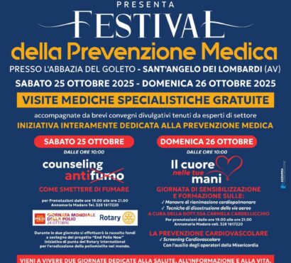 Festival della Prevenzione Medica – 25 e 26 ottobre 2025