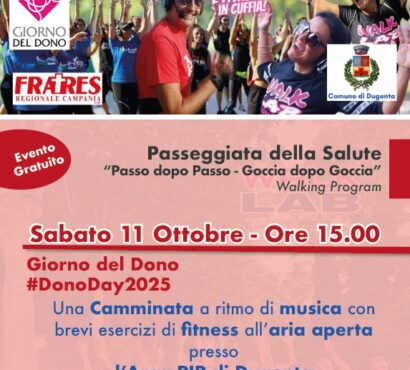 Passeggiata della salute – sabato 11 ottobre – Dugenta