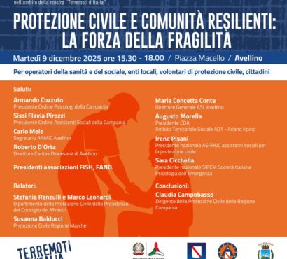 Partecipa al Seminario su Protezione Civile e Resilienza Inclusiva