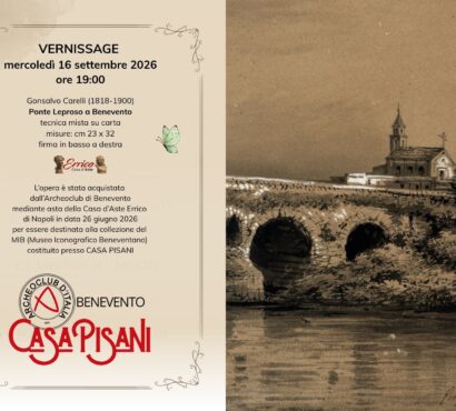 Vernissage – mercoledì 16 settembre 2026