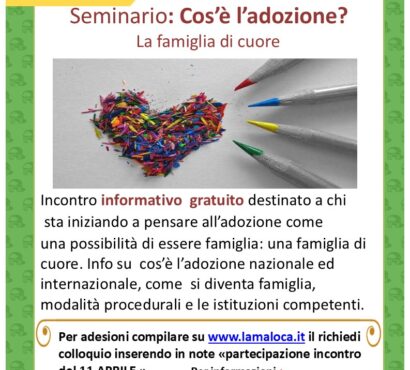 Seminario: cos’è l’adozione ? – Centro adozioni La Maloca