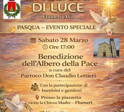 Bagliori di Luce – Benedizione dell’Albero della Pace