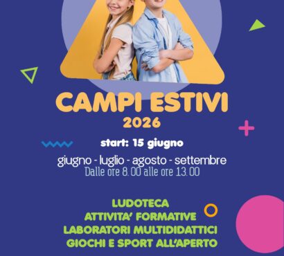 Campi Estivi 2026 organizzati da “Primavera 2000”