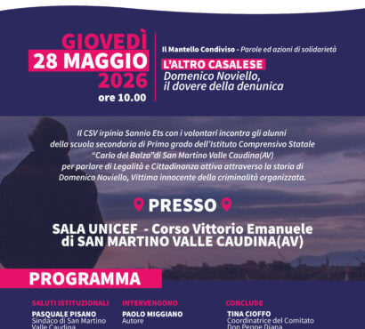 Giovedì 28 maggio 2026 “L’altro casalese — Domenico Noviello, il dovere della denuncia”
