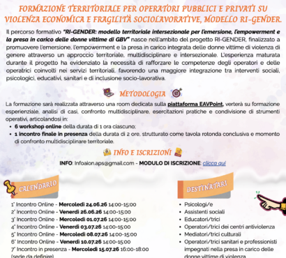 Corso di Formazione RI-GENDER