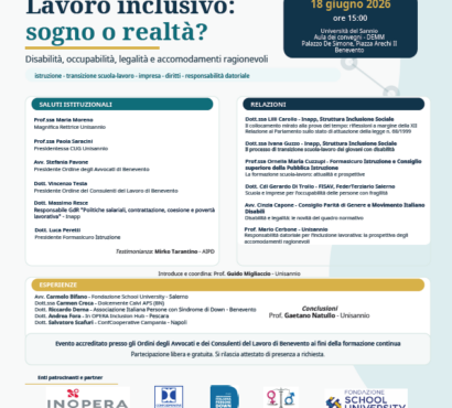 Lavoro inclusivo: sogno o realtà? – 18 giugno 2026 Università del Sannio
