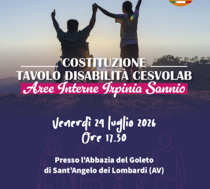 Primo incontro degli enti aderenti al percorso di costituzione del Tavolo Disabilità  CESVOLAB Aree Interne Irpinia Sannio.