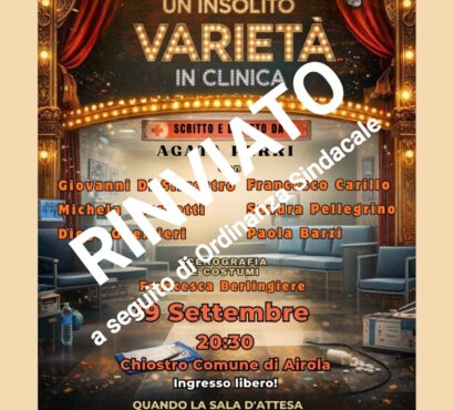 UN INSOLITO VARIETÀ IN CLINICA – RINVIATO